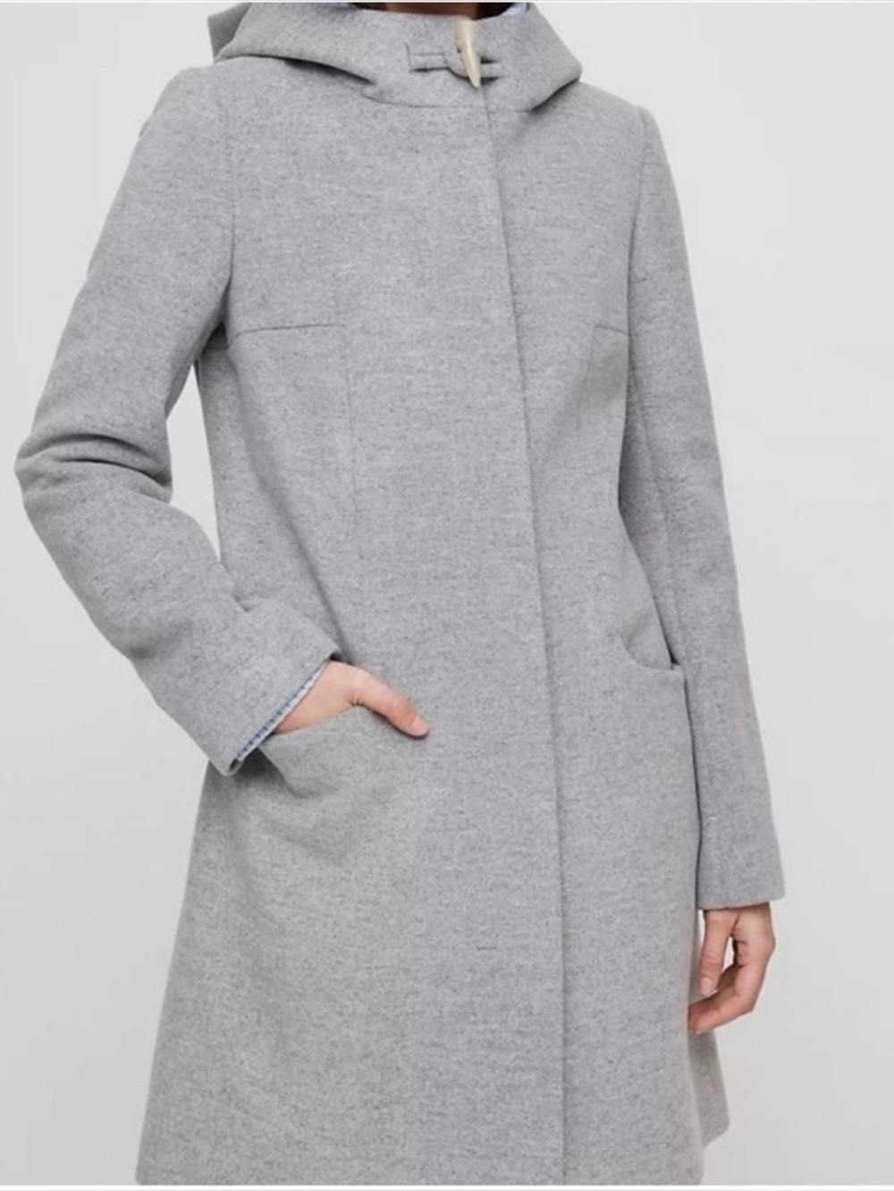 Babaton Pearce Grey Wool Coat